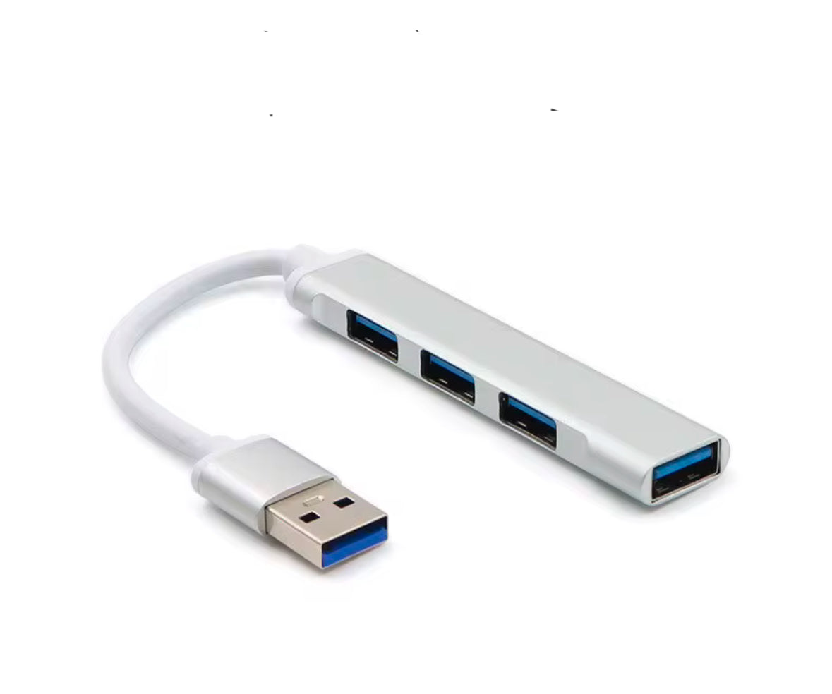 USB 3.0 Hub 4 In 1 Multi Hub - Aluminium Alloy Hub Adapter For Computer Keyboard Mouse Games Controller And More