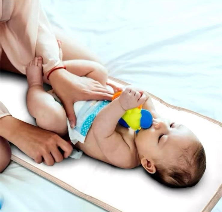 Portable Waterproof Baby Diaper Changing Pad - Foldable, Durable & Perfect for On-the-Go Moms