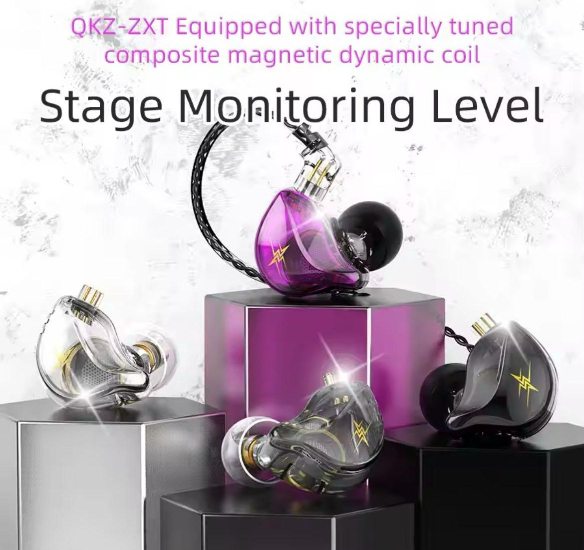 QKZ ZXT MT1 In-Ear Earphone: Dynamic DJ Monitor IEM, HiFi Noise Cancelling Headsets for Ultimate Sound – M10, TA1, ST1, V90s, T300, X7 Series