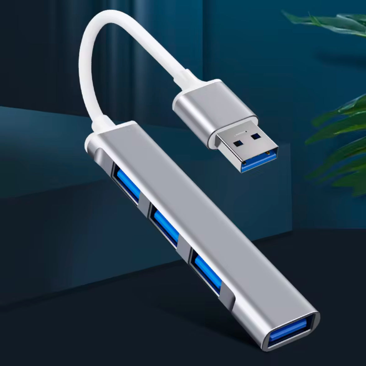 USB 3.0 Hub 4 In 1 Multi Hub - Aluminium Alloy Hub Adapter For Computer Keyboard Mouse Games Controller And More